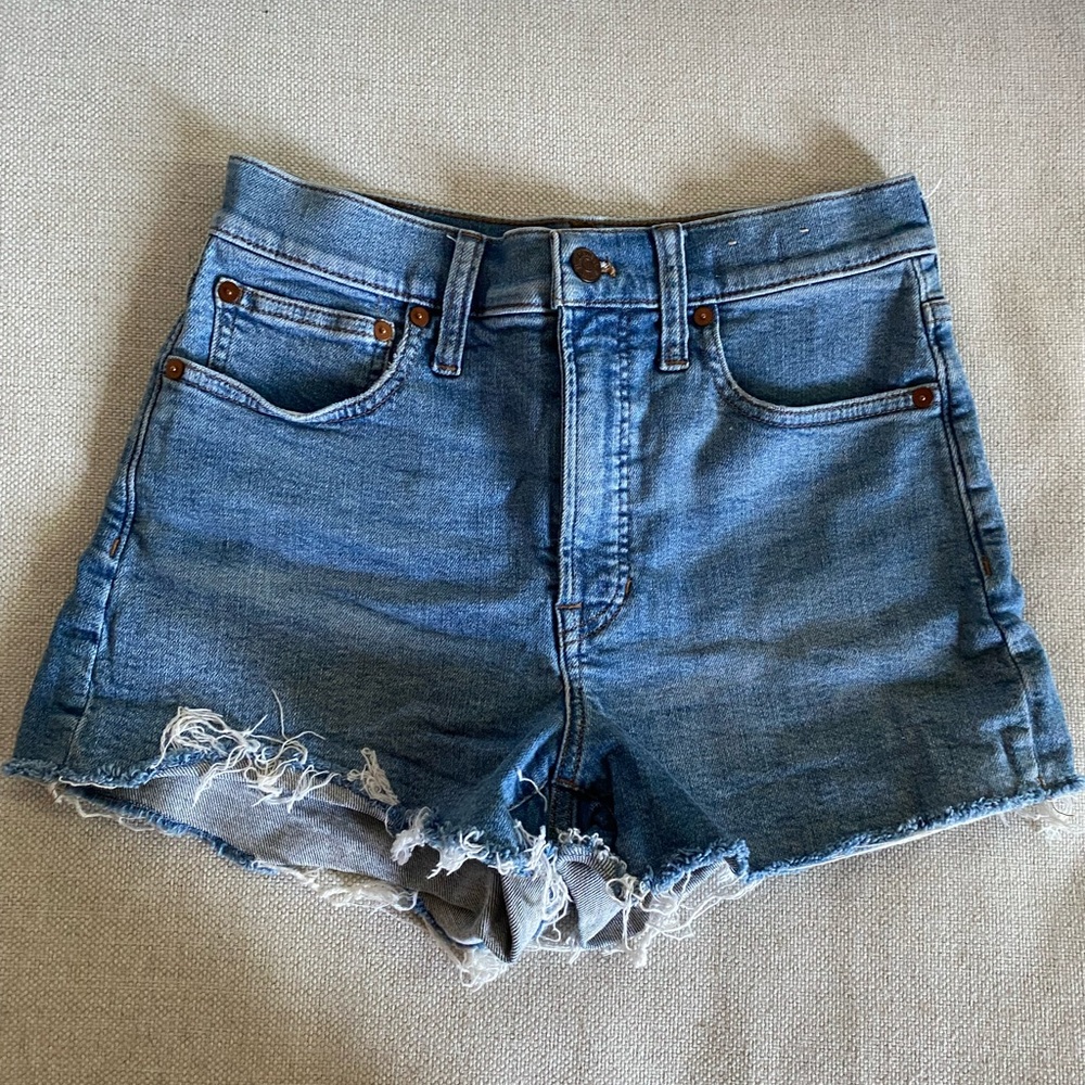 Madewell Cutoff Denim Distressed Women Shorts